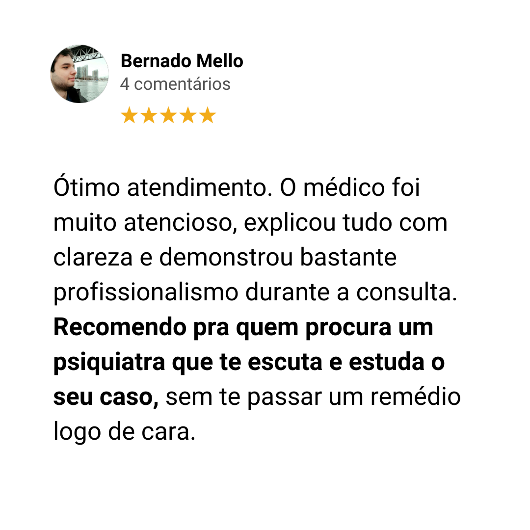 Depoimento de Bernado Mello